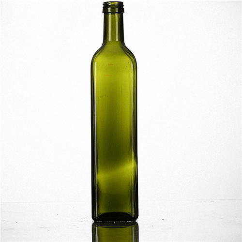 25 oz Dark Green Olive Oil Glass Bottles