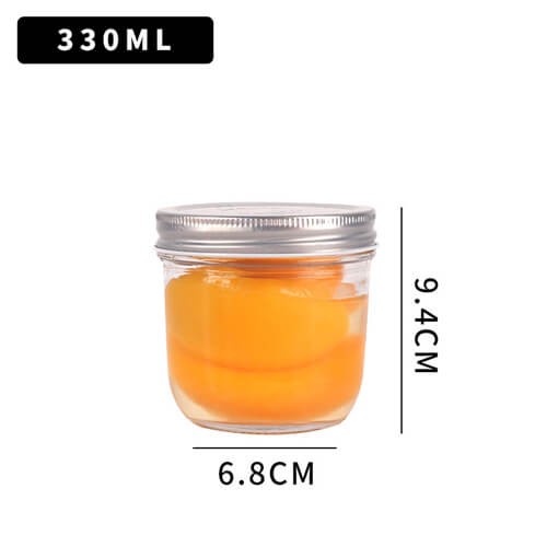 330ml Glass Jam Jars